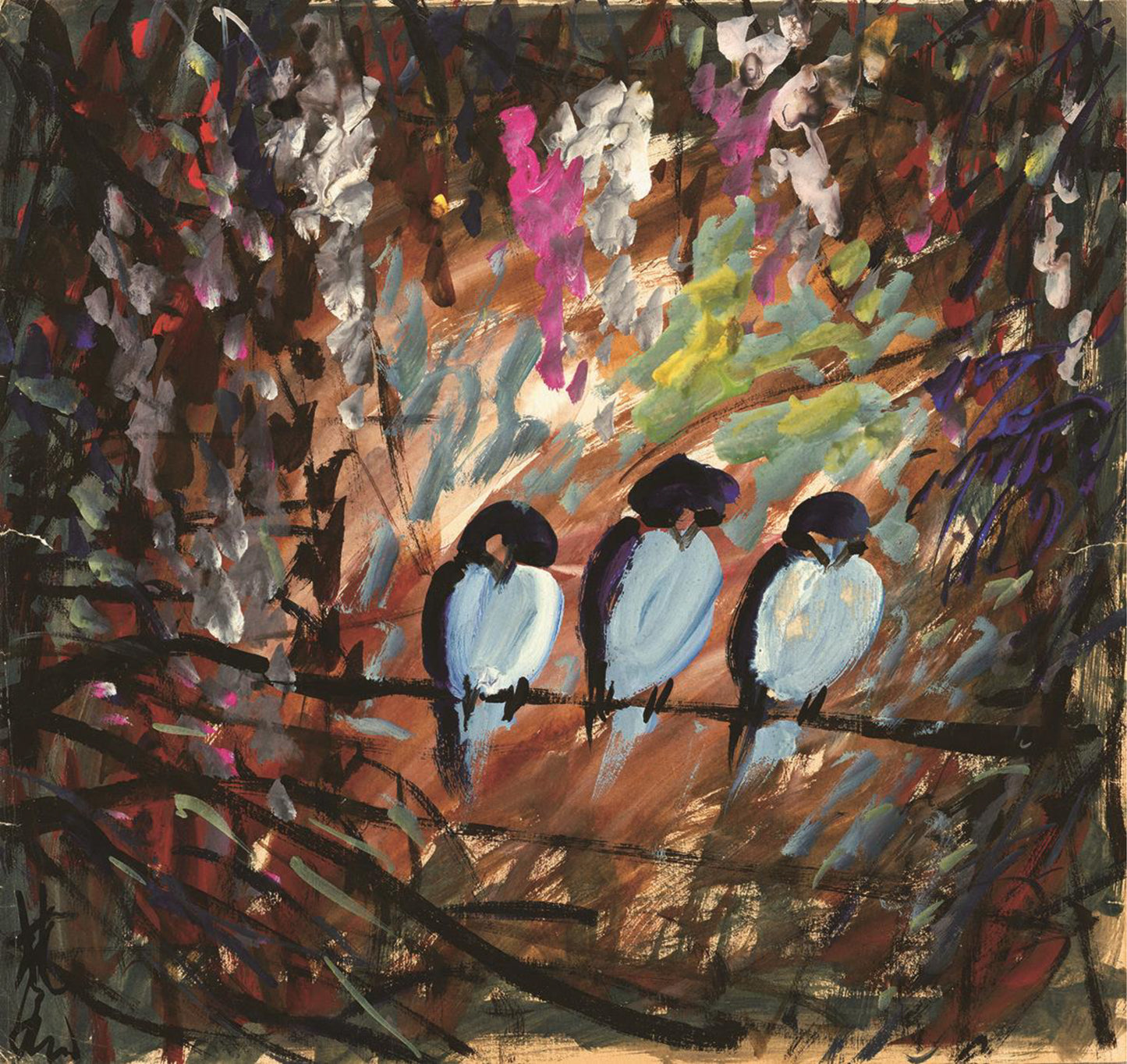 1026a 《林中三雀》